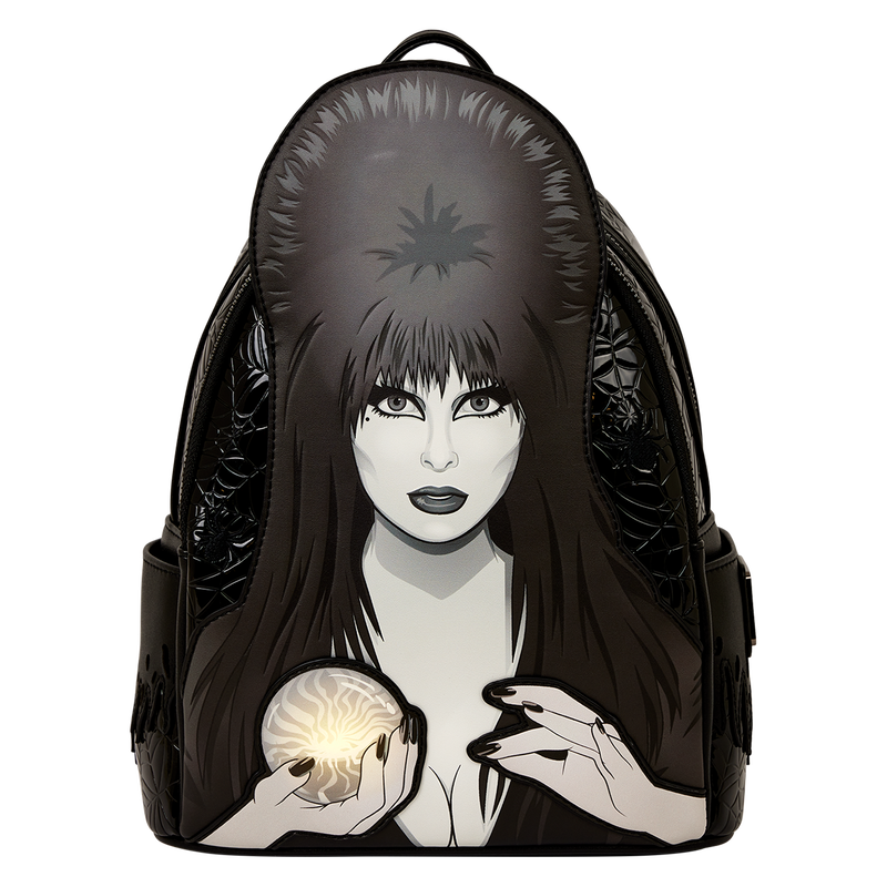 Load image into Gallery viewer, Loungefly Disney - Elvira Mistress of the Dark Cosplay Light Up Mini Backpack
