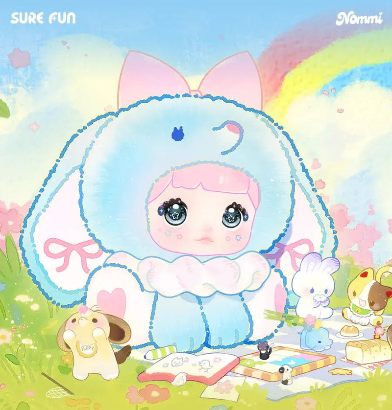 Cargue la imagen en el visor de la galería, Shopvidi Nommi Sitting Zoo - Series Vinyl Plush Doll Keychain 1 Single Blind Box
