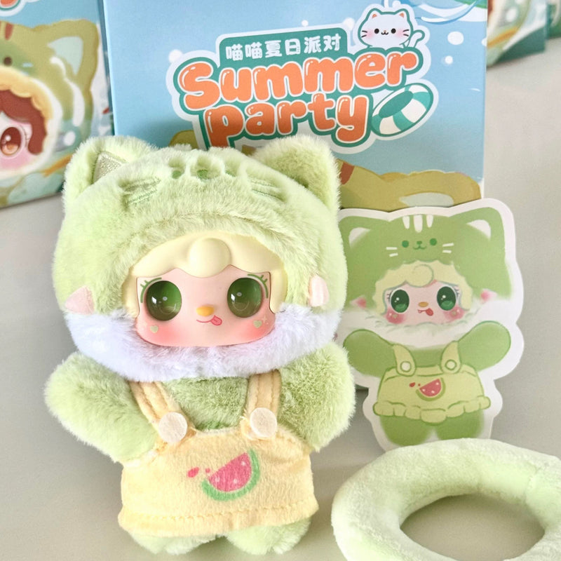Cargue la imagen en el visor de la galería, Yooki Mew Mew - Summer Party Plush 1 Single Blind Box
