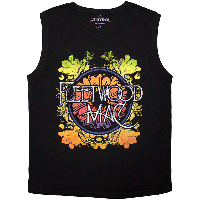 Chargez l'image dans la visionneuse de la galerie, Fleetwood Mac - Circle Floral Logo Black Unisex Tank Top
