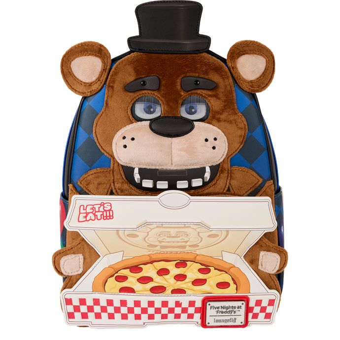 Loungefly Five Nights at Freddy's - Freddy Fazbear Plush Cosplay Lenticular Mini Backpack