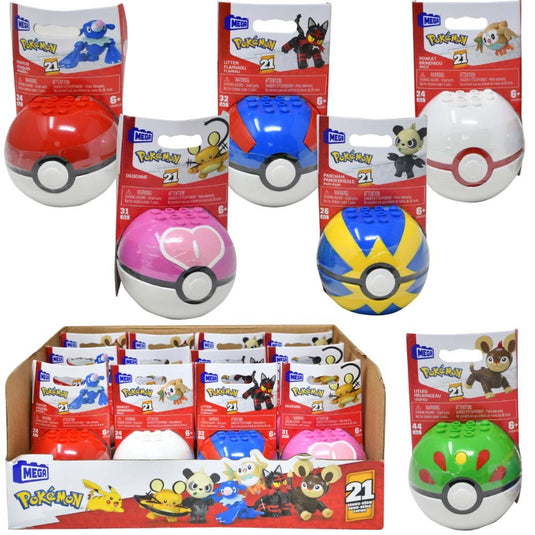 Pokemon - Pokeball Mega Construx Building Toy Kit Figure