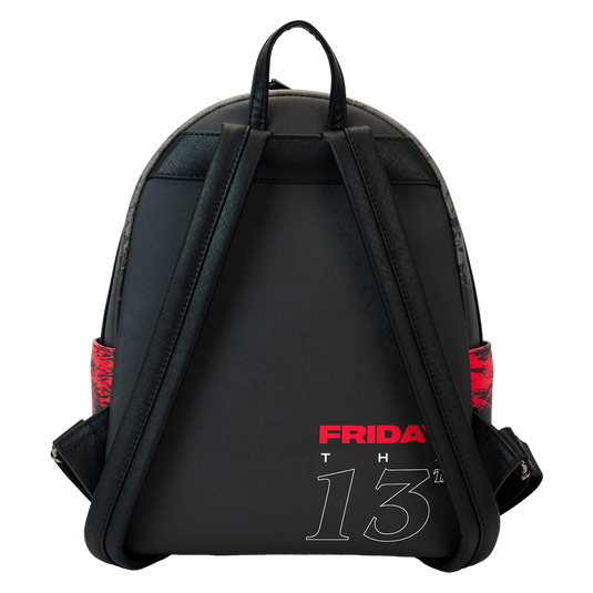 Loungefly Friday the 13th - Jason Mask I Heart Horror Mini Backpack