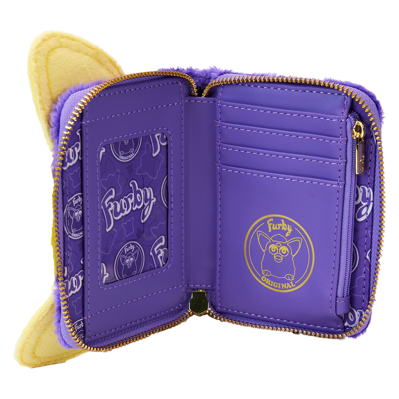 Chargez l&#39;image dans la visionneuse de la galerie, Loungefly Furby : Furby Plush Cosplay Lenticular Zip Around Wallet
