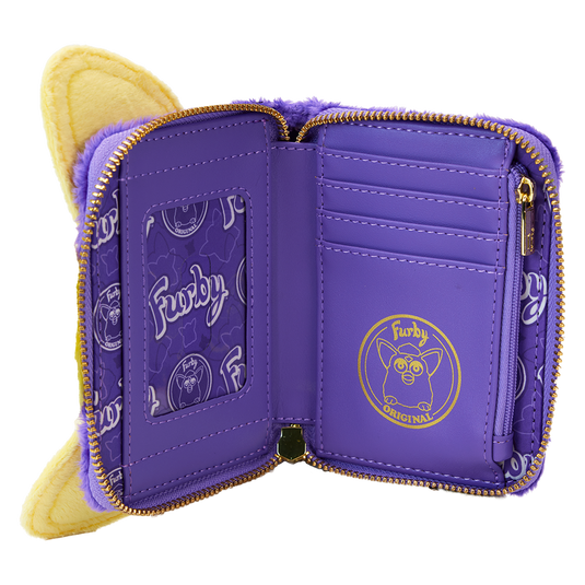 Loungefly Furby : Furby Plush Cosplay Lenticular Zip Around Wallet