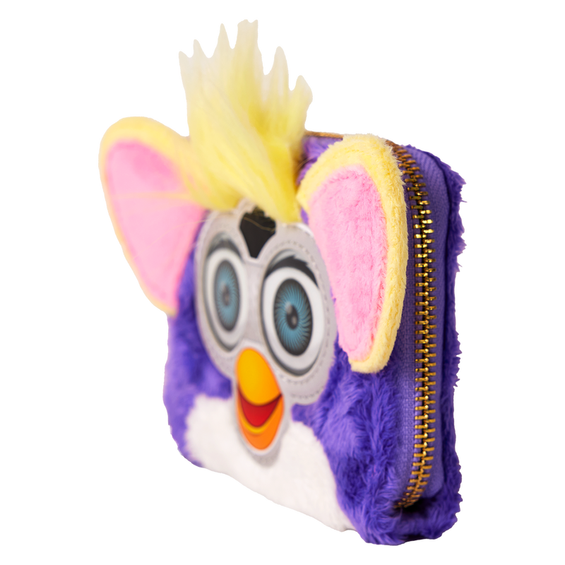 Chargez l&#39;image dans la visionneuse de la galerie, Loungefly Furby : Furby Plush Cosplay Lenticular Zip Around Wallet
