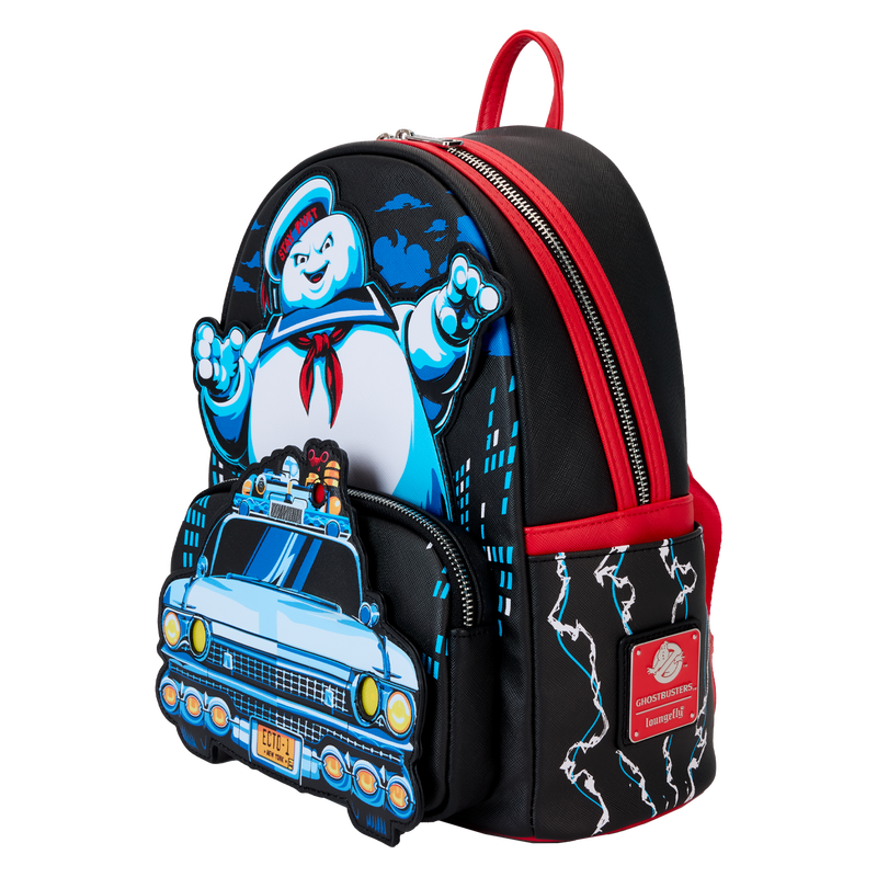 Cargue la imagen en el visor de la galería, Loungefly Ghostbusters - Stay Puft Ecto-1 Light Up Mini Backpack
