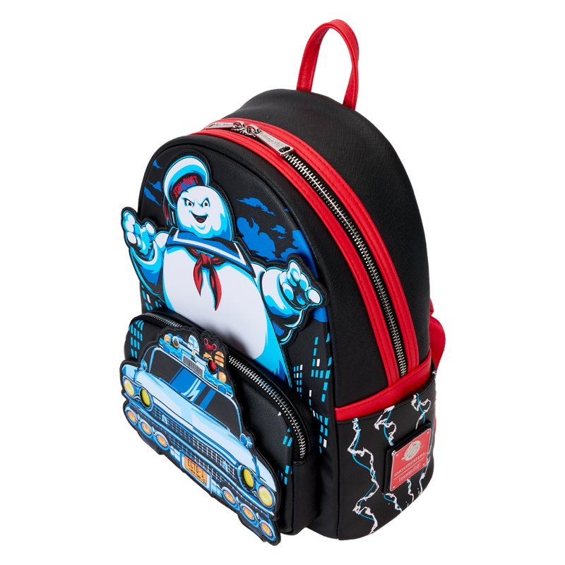 Cargue la imagen en el visor de la galería, Loungefly Ghostbusters - Stay Puft Ecto-1 Light Up Mini Backpack
