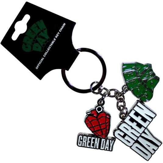 Green Day Logo Charms Keychain