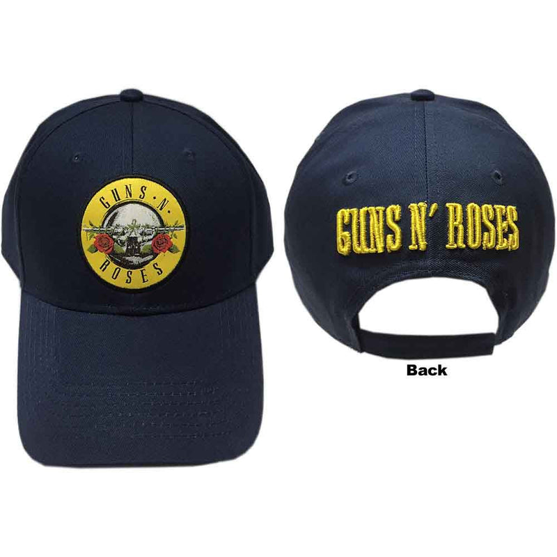 Load image into Gallery viewer, Guns N' Roses Circle Logo Navy Blue Baseball Hat

