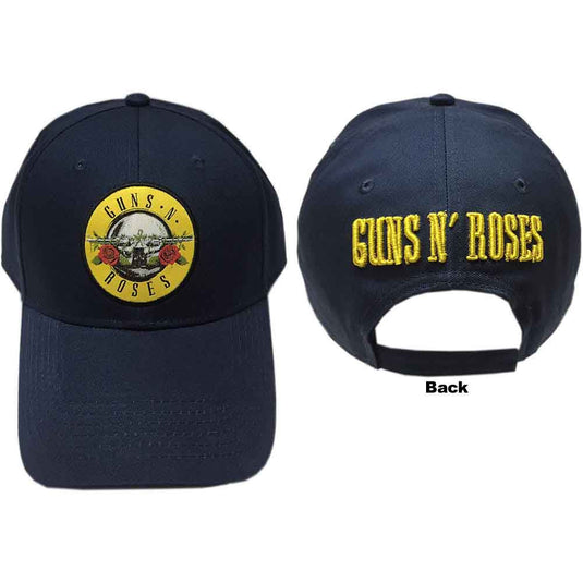 Guns N' Roses Circle Logo Navy Blue Baseball Hat