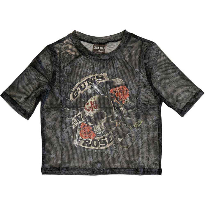 Guns N' Roses Firepower Mesh Ladies Crop Top