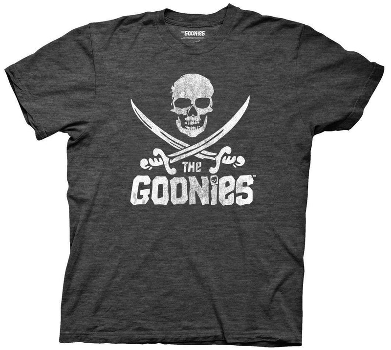 The Goonies - Classic Skull And Type Logo Adult Fitted T-Shirt