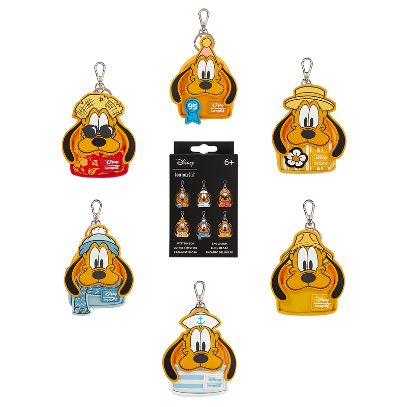Chargez l&#39;image dans la visionneuse de la galerie, Loungefly Disney Pluto 95th Anniversary - Characters Mystery Mini 1pc Backpack Keychain
