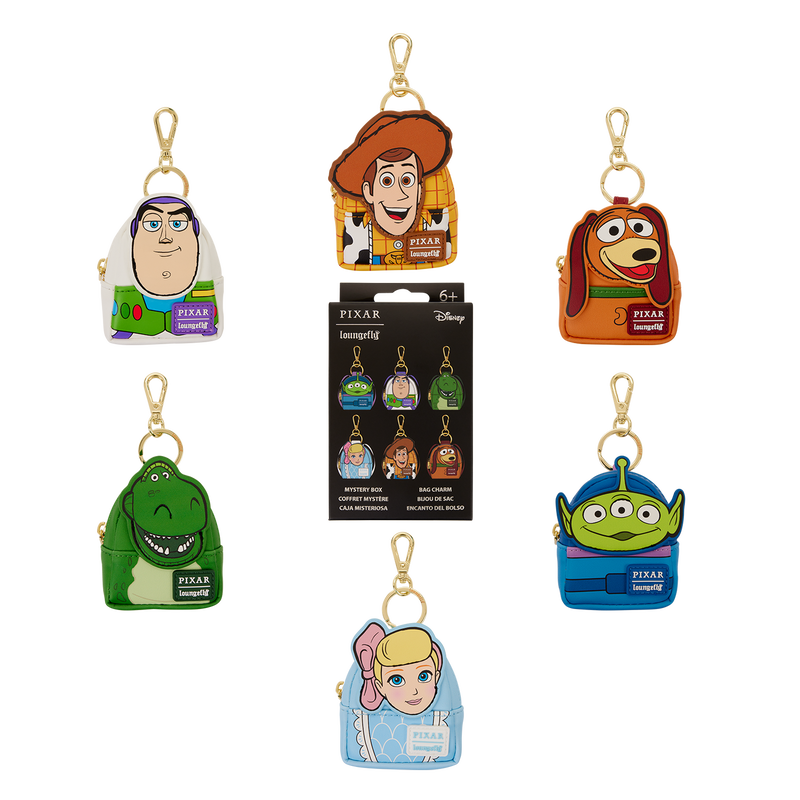 Cargue la imagen en el visor de la galería, Loungefly Disney Toy Story - Characters Mystery Mini 1pc Backpack Keychain
