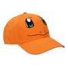 Bioworld Pokemon - Charmander Big Face Men's Orange Curved Bill Snapback Hat
