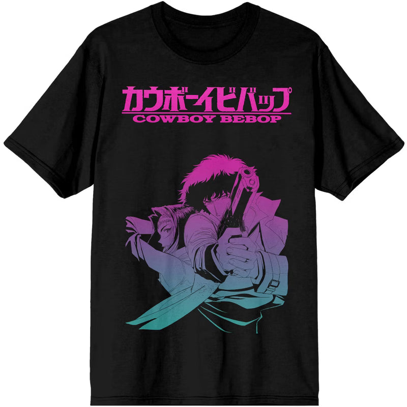 Load image into Gallery viewer, Cowboy Bebop - Bebop Spike Spiegel And Faye Women's Black T-Shirt
