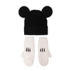 Bioworld DIsney Mickey Mouse Ears - 2-Piece Knit Beanie & Gloves Set