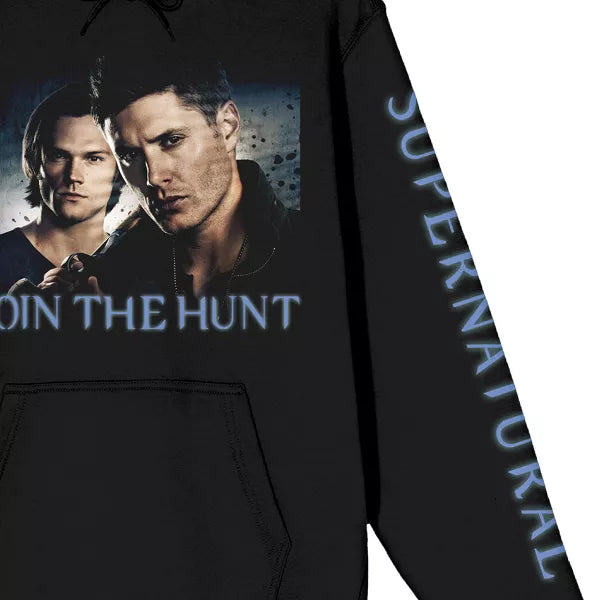 Cargue la imagen en el visor de la galería, Supernatural - Join the Hunt Adult Black Graphic Unisex Hoodie
