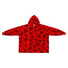 Marvel Spider-Man All-Over Print Red Long Sleeve Wearable Oversize Hoodie