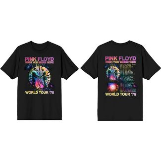 Pink Floyd Wish You Were Here World Tour ‘75 Men’s Black T-shirt