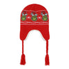 Bioworld Dr. Seuss - The Grinch Holiday Sweater Pattern Red Trapper Cuff Beanie