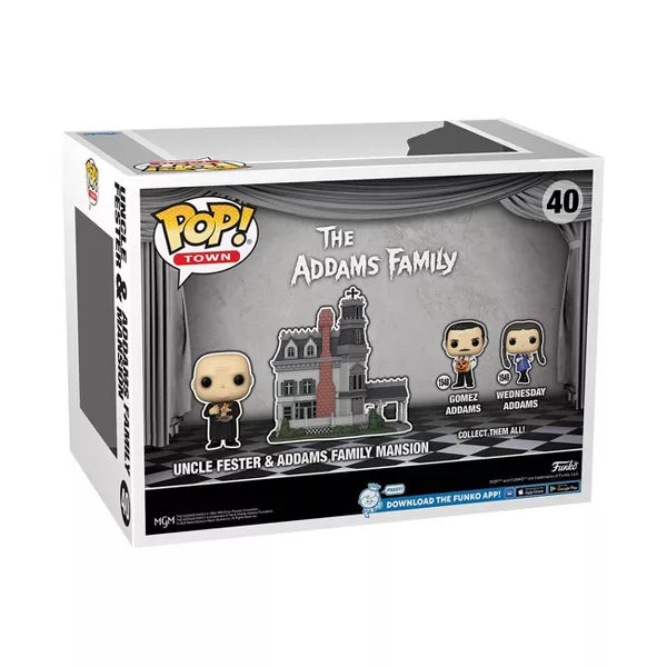 Load image into Gallery viewer, Funko POP! Town: The Addams Family Uncle Fester Addams Family Mansion Figures
