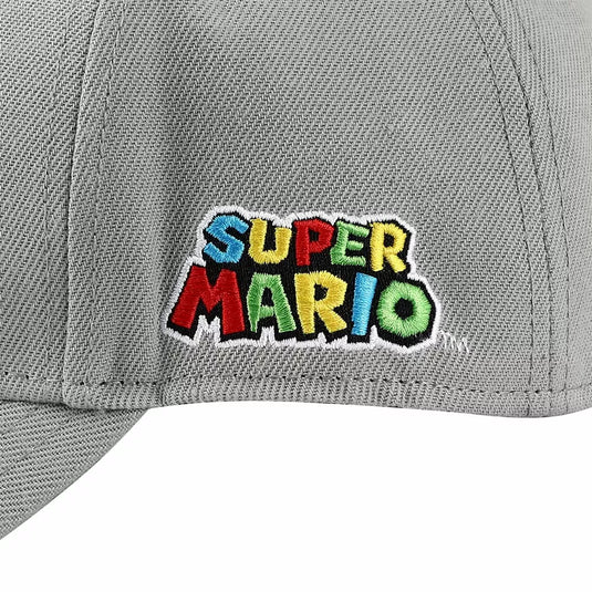 Chapeau structuré en sergé de coton avec patch tissé Super Mario Bros Mushroom Kingdom