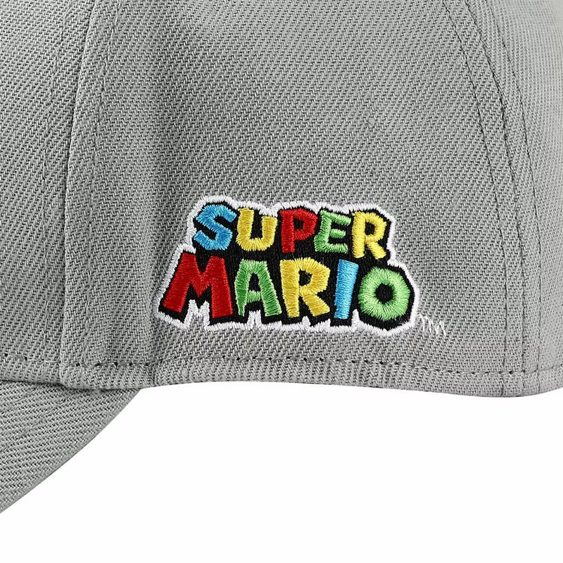 Super Mario Bros Mushroom Kingdom Woven Patch Cotton Twill Structured Hat