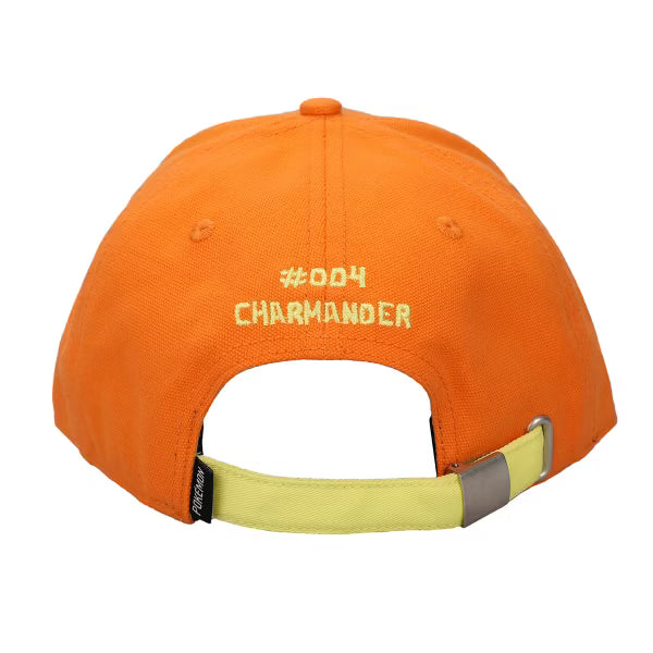 Load image into Gallery viewer, Bioworld Pokemon - Charmander Big Face Men's Orange Curved Bill Snapback Hat
