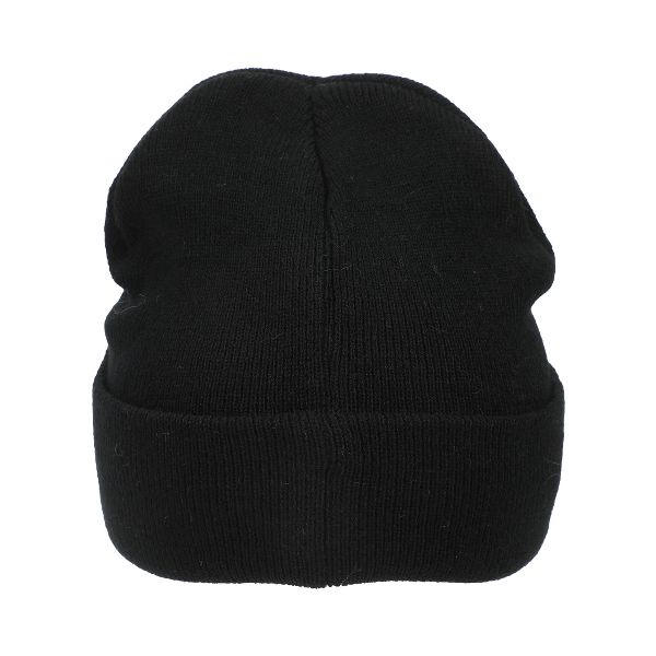 Load image into Gallery viewer, Bioworld One Piece Live Action - Jolly Roger Pirate Cuff Embroidery On Ribbed Black Acrylic Knit Cuff Beanie
