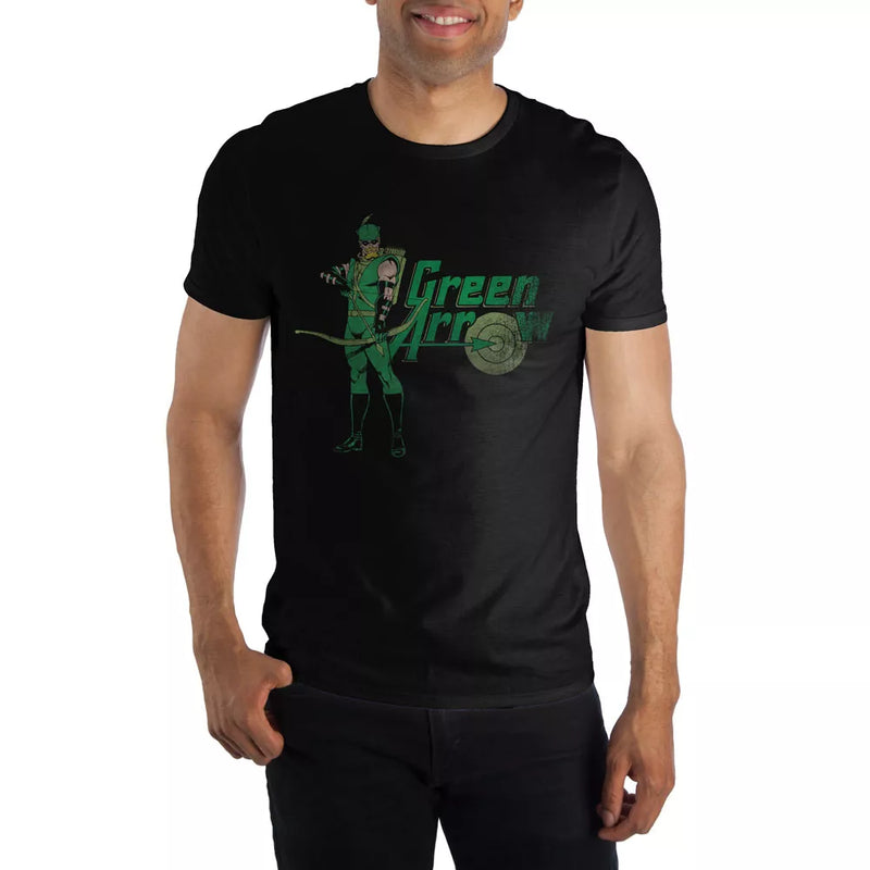 DC Comics Green Arrow Men's Black T-Shirt
