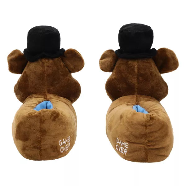 Cargue la imagen en el visor de la galería, Five Nights at Freddy&#39;s - 3D Freddy Head Youth Plush Slipper Socks
