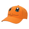 Bioworld Pokemon - Charmander Big Face Men's Orange Curved Bill Snapback Hat