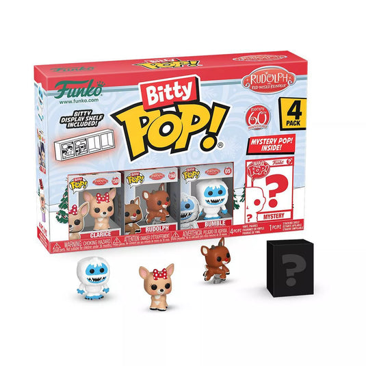 Funko Bitty POP!  Rudolph - Rudolph/Bumble/Clarice 4-Pack Vinyl Figure