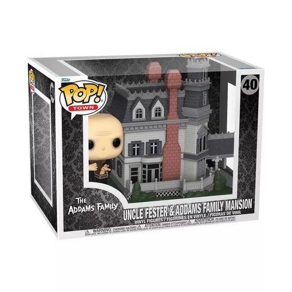 Load image into Gallery viewer, Funko POP! Town: The Addams Family Uncle Fester Addams Family Mansion Figures
