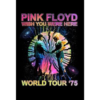 Pink Floyd souhaite que vous soyez ici World Tour '75 T-shirt noir pour hommes