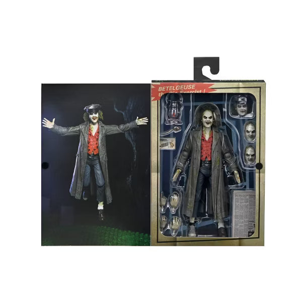 Cargue la imagen en el visor de la galería, Neca Beetlejuice 1988 - Ultimate Beetlejuice The Bio-Exorcist' Tour Guide 7″  Scale Action Figure
