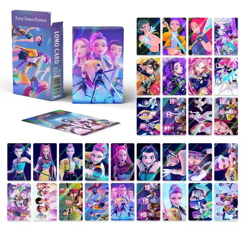 Load image into Gallery viewer, K-Pop Demon Hunters - Holographic Lomo Cards

