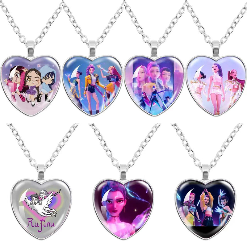 Cargue la imagen en el visor de la galería, K-Pop Demon Hunters - Stainless Steel Pendant Necklace
