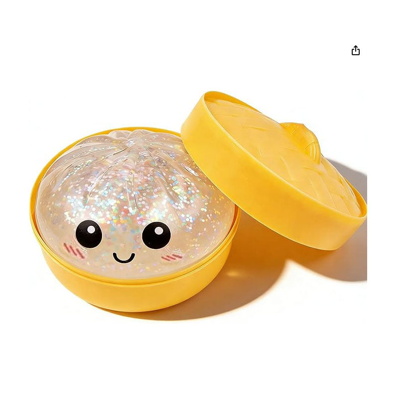 Load image into Gallery viewer, Squishy Dumpling Golden Powder Buns - Mystery 1Pc Sensory Fidget Toy
