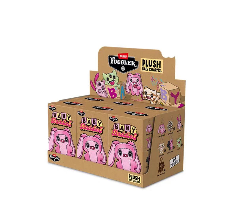 Load image into Gallery viewer, Zuru Fuggler -  Baby Baddies Keyring Charms 5" Series 1 Collectible 1Pc Plush
