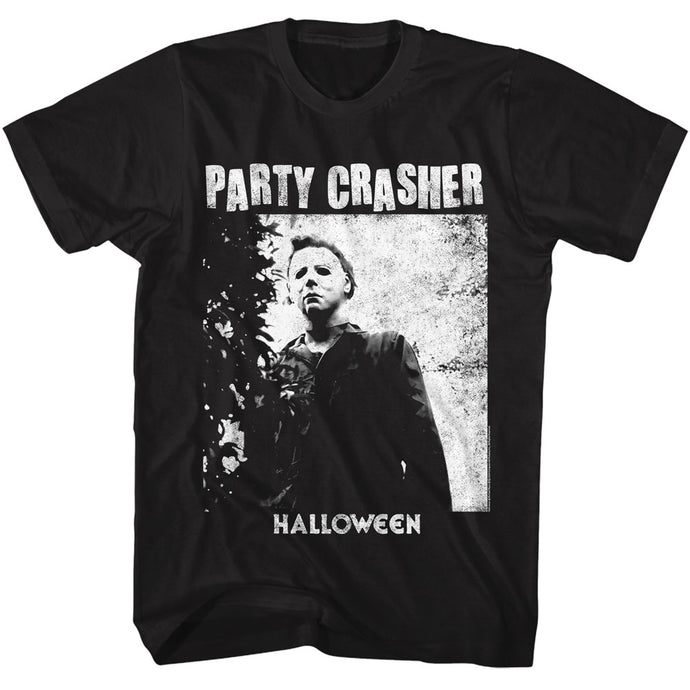 Halloween - Michael Myers Party Crasher Black T-shirt