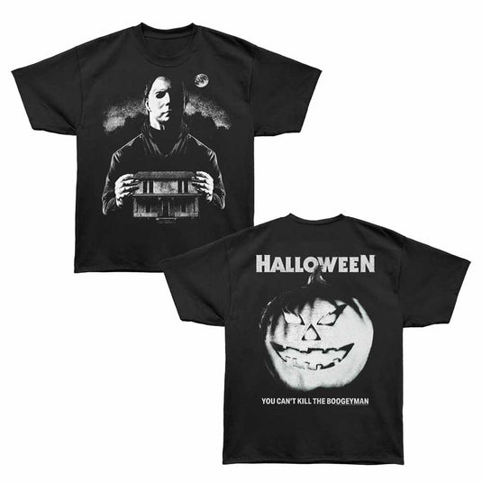 Halloween - Michael Myers With House Black T-shirt