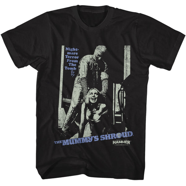 Hammer Horror- Mummy Attack Black T-shirt