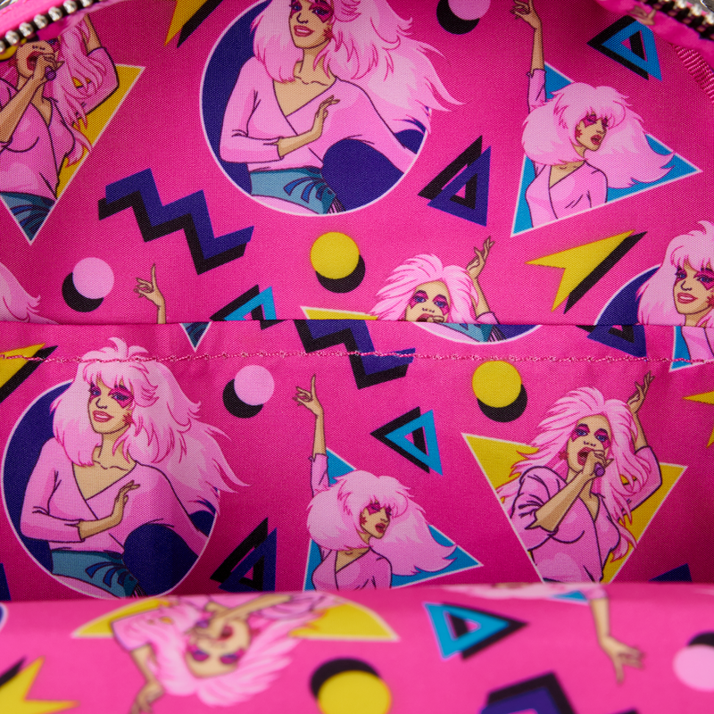 Load image into Gallery viewer, Loungefly Hasbro - Jem And The Holograms Glitter All-Over Print Mini Backpack

