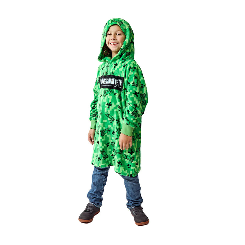 Load image into Gallery viewer, Minecraft - Creepers &amp; TNT Long Sleeve Boy&#39;s Wearable Kids Hoodie

