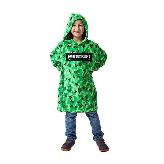 Minecraft - Creepers & TNT Long Sleeve Boy's Wearable Kids Hoodie