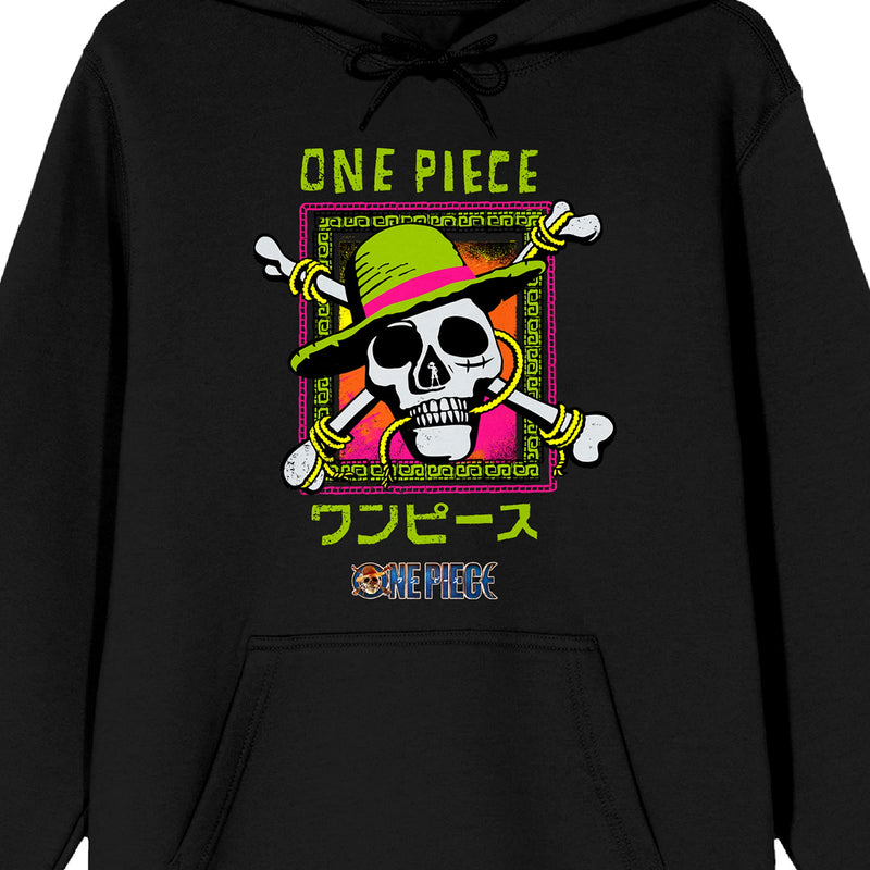Chargez l&#39;image dans la visionneuse de la galerie, One Piece - Live Action Straw Hat Adult Black Graphic Unisex Hoodie
