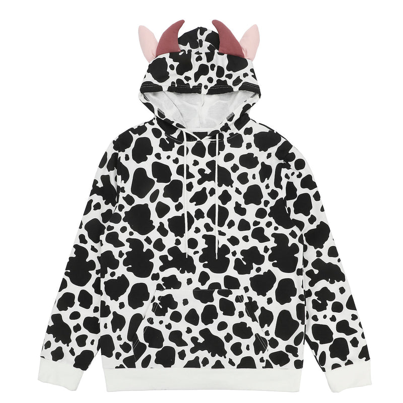 Load image into Gallery viewer, Bioworld Cow - Men's Cosplay Zip Hoodie
